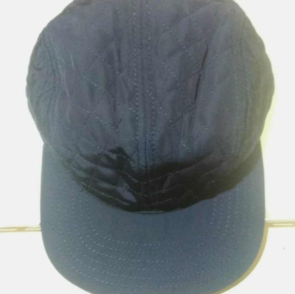 Goodfellow Quilted Hat Cap Baseball Adjustable Navy Blue Winter New With Tag